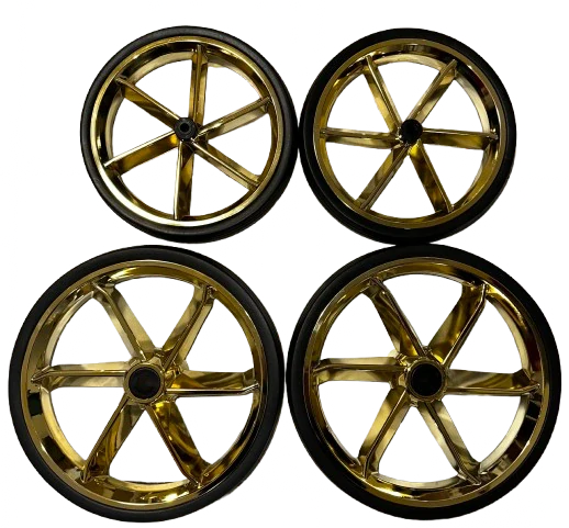 Sada koleček JUNAMA 4 ks,GOLD,SILVER,COOPER,BLACK